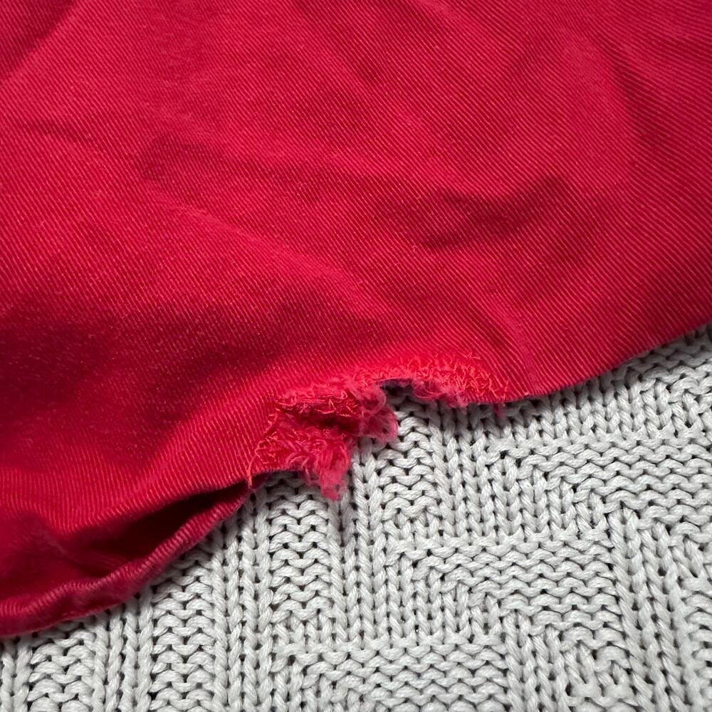 Vintage Eddie Bauer Solid Red Button Down Size M - image 6